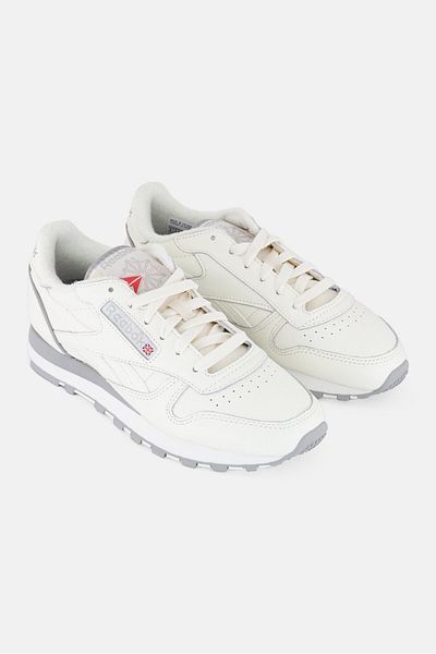 Reebok Kids Boy Classic Leather 1983 Vint Lace Up Running Shoes, White