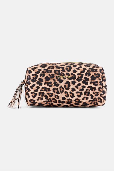 Bebe Women Animal Print Vanity Bag, Multicolor