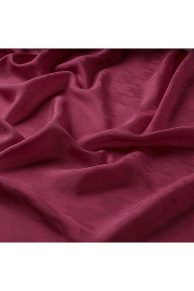 ipekevi Σάλι μονόγραμμα με μοτίβο Four Seasons Houndstooth 04390-φούξια