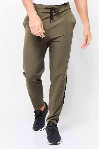 RBX Men Sportswear Fit Training Track Pants, Olive