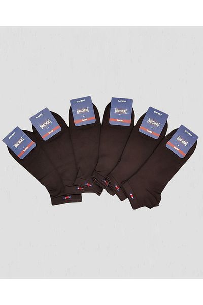 Brothers Комплект от 6 бамбукови чорапи с парфюм (B29.251.106N-Coffee)