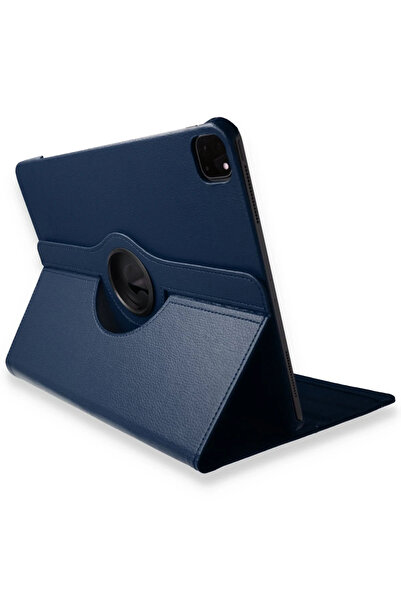 NewFace حافظة جلدية لجهاز iPad Pro 11 (2020) 360 درجة - أزرق داكن 1493609709