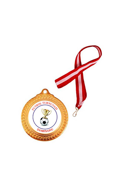 yüksel34 Kişiye Özel Isim Baskılı Futbol Turnuvası Altın Renkli Madalya Kupalı Madalya