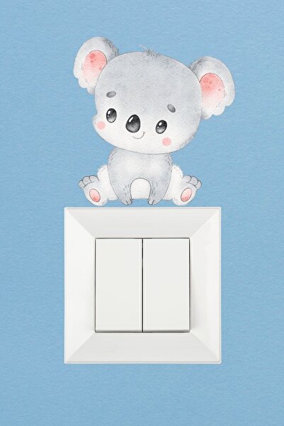 Tasarım Autocolant pentru priză pentru camera copiilor Koala Baby