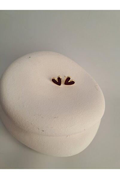 BHR AKSESUAR Kırmızı Kalp Küpe