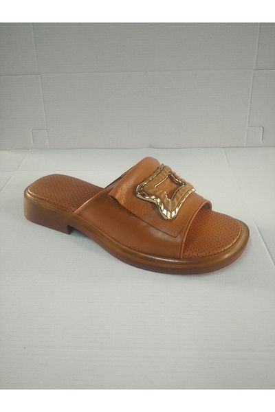 POOMA 2511 Genuine Leather Slippers Sandals