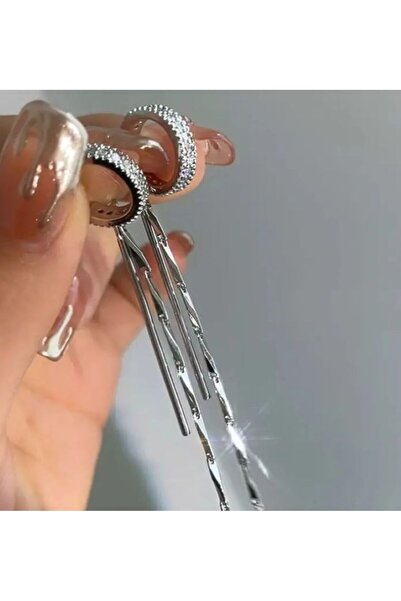 Dgt Luxury No Piercing, Glitter, Trendy C Earrings