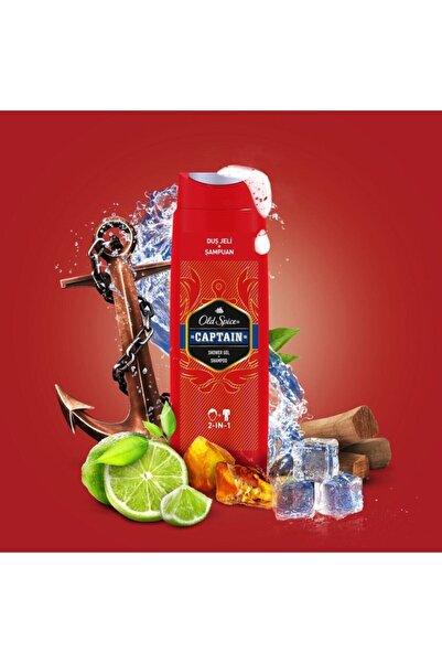 Old Spice Captain Duş Jeli ve Şampuan 400 ml