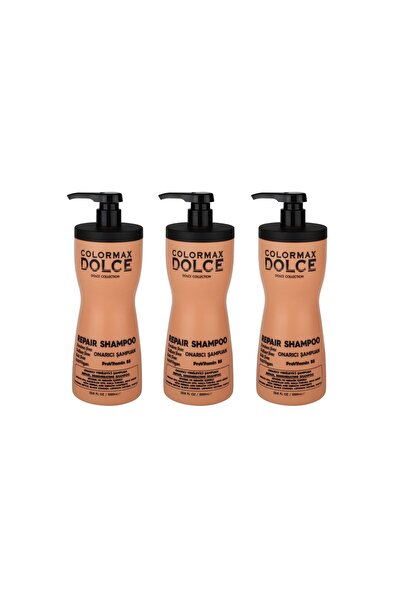 COLORMAX DOLCE شامبو نيو سيريز ريبير بروفيتامين ب5 النباتي 1000 مل 3 قطع