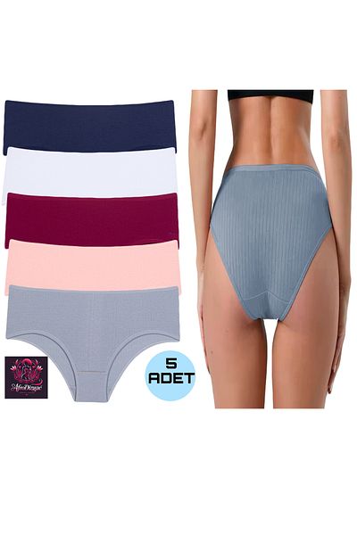 Afrodizyac 5!I Ribbed Cotton High Waist Slip (Extra Flexible and Soft)