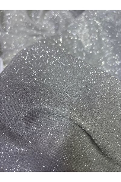BÜKE TEKSTİL Simli Pırıltı Kumaş Abiyelik Kumaş