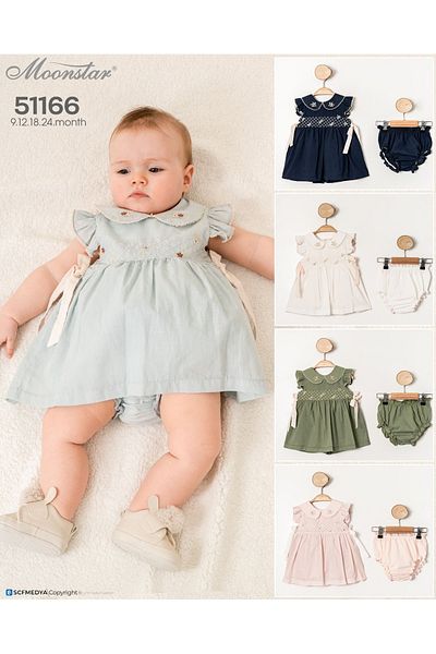 Veni Baby Girl's Dress Set