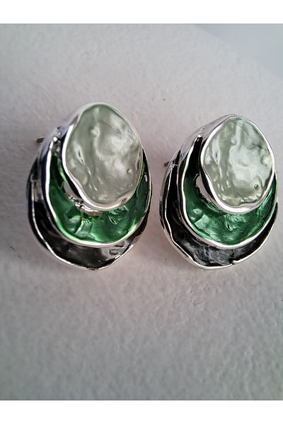 BHR AKSESUAR Multiple Color Boho Style Plate Earrings