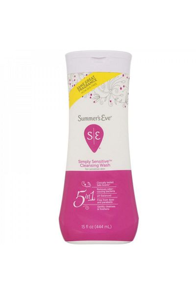 Summer's Eve Simply Sensitive 5-in-1 Cleansing Wash - 444 ml