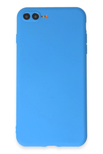 NewFace حافظة آيفون 7 بلس سيليكون أولى - أزرق DRSTR