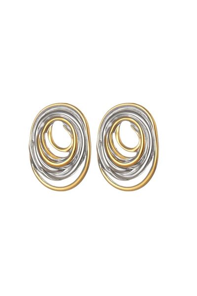 SIC MODA Bicolor Stainless Steel Earrings Sic Moda 6027