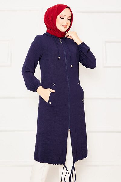 EBRUTESETTÜR Hijab Cap with Hooded Sleeves and Elastic Sleeves