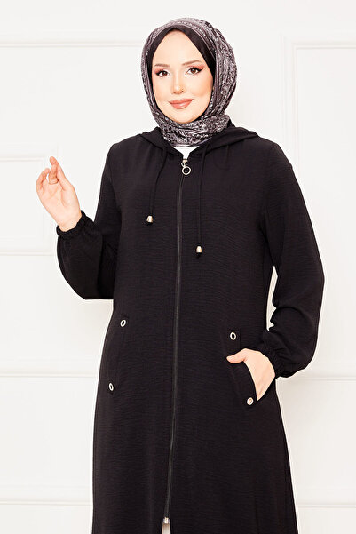 EBRUTESETTÜR Hijab Cap with Hooded Sleeves and Elastic Sleeves