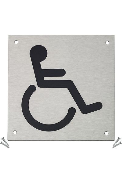 Generic لافتة باب Fire Door Guru® - مربعة مقاس 150 × 150 مم - لافتة أمان من الفولاذ المقاوم للصدأ - مثبتات متضمنة (Di