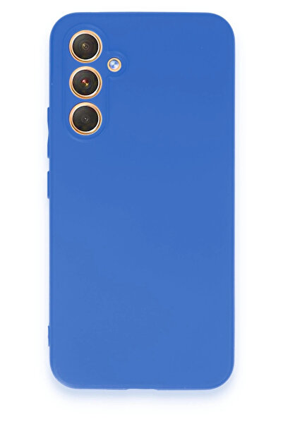 NewFace جراب سامسونج جالاكسي A54 5G أول سيليكون - أزرق Zrnet