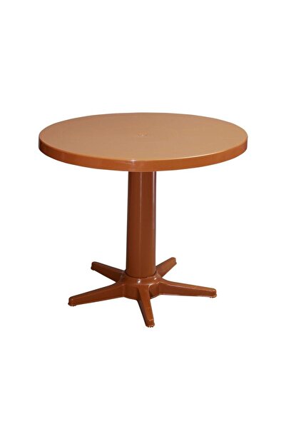 Omnipazar MT-GF205 Prma Rose Plastik Yuvarlak Bahçe Balkon Masa Ø75 cm