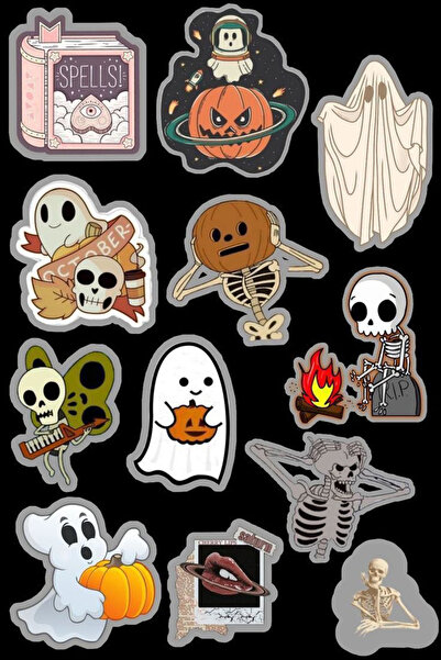Buki'nin Atölyesi Autocolant Ghost pentru Telefon, Laptop, Notebook, Tabletă,...