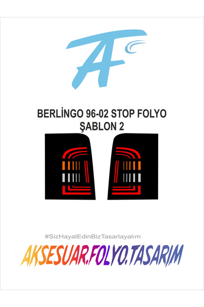 aksesuar folyo tasarım سيتروين بيرلينجو 1996-2002 إيقاف احباط