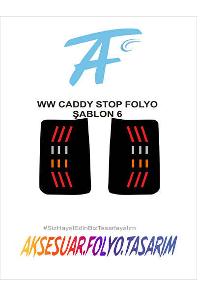 aksesuar folyo tasarım فولكس واجن كادي ستوب فويل