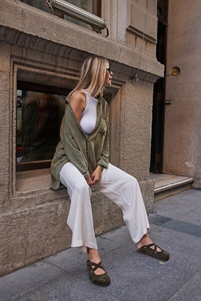 Uniqueqoop Віденські жіночі ортопедичні капці з натуральної шкіри та грибковою підошвою