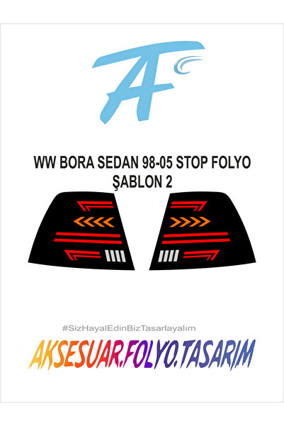 aksesuar folyo tasarım فولكس فاجن بورا سيدان 1998-2005 إيقاف احباط