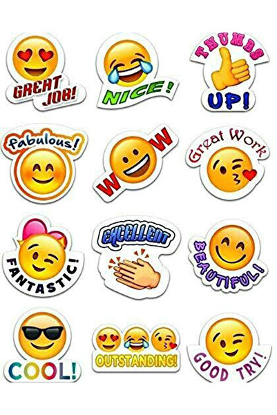 Buki'nin Atölyesi Autocolant Emoji Telefon Laptop Notebook Tabletă Caiet Stic...