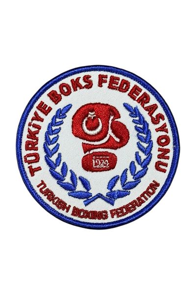 Ex Patch Federatia Turciei de Box Broderie Peç Patch 8 Cm