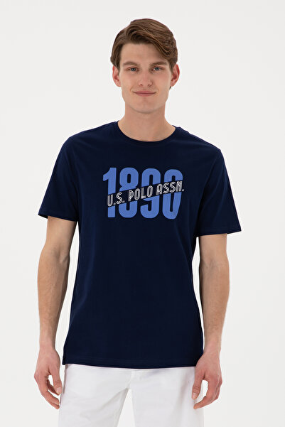 U.S. Polo Assn. Tricou pentru bărbați, cu croiala normală, cu gâtul rotund, a...