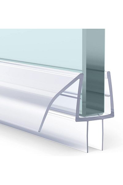 Generic AmazerBath Shower Door Bottom Seal, Frameless Glass Shower Door Seal Strip - Suitable for 3/8 Inch G