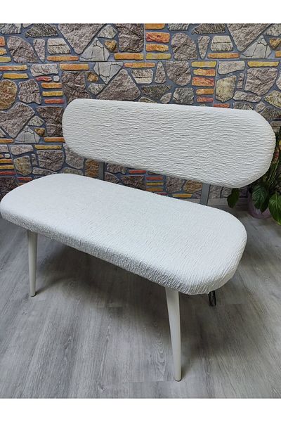 COVER TEKSTİL Κάλυμμα καρέκλας Bohemian νέου μοντέλου ζακάρ PUFF BENCH COVER