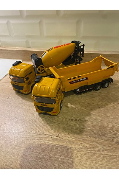 liss çarşı Kamyon ve Mikser Aracı Dev Boy İnşaat Araçları Set