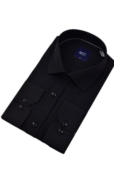 KAMER Чоловіча класична сорочка з довгими рукавами 3212 BGL-ST04399