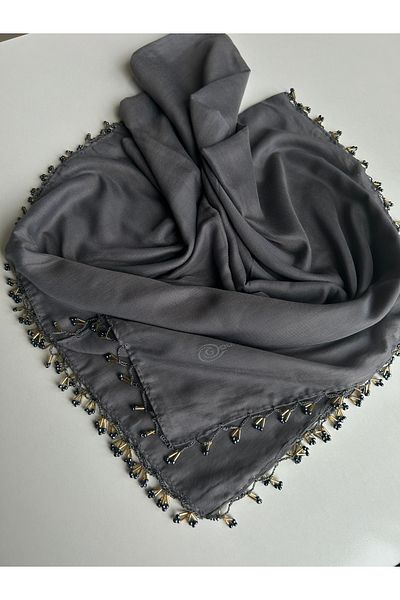 Sümeyye çeyiz Handcrafted Handcrafted Edge Beaded Writing Cheesecloth Yemeni Dowry Gift