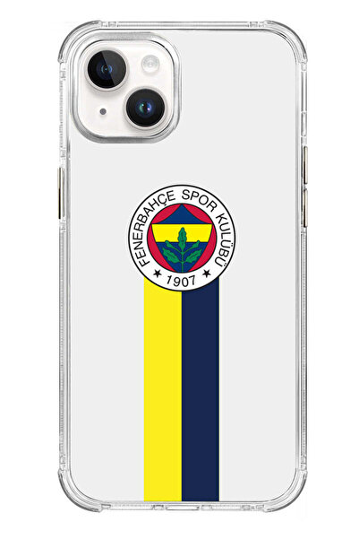 Fenerbahçe iPhone 14 Uyumlu Fenerbahçe Şerit Arma Lisanslı Telefon Kılıfı