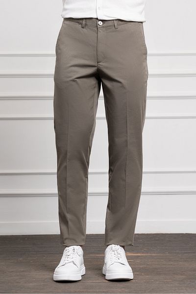 Morven Men's Green Dynamic Fit Chino Trousers
