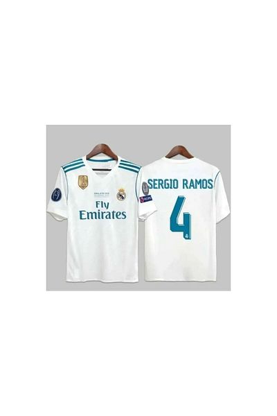 sinmm ''R.Madrid' Sergio -*Ramos White Color Adult Top Jersey Snm0014
