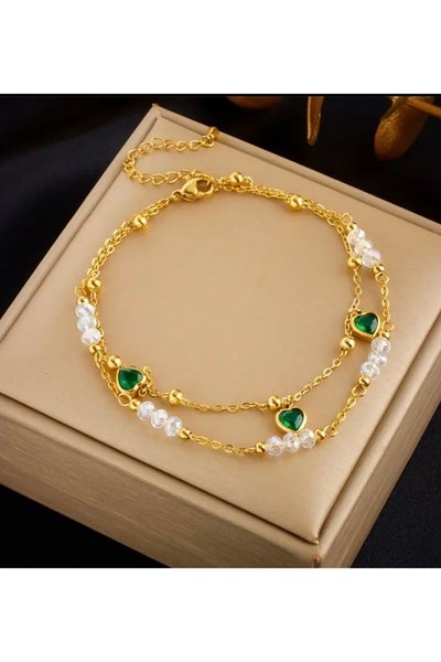 staınless steel 316L Çelik Gold Charmlı Halhal