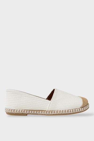 Liger Γυναικεία Παπούτσια Μπαλαρίνας Espadrille ΛΕΥΚΟ