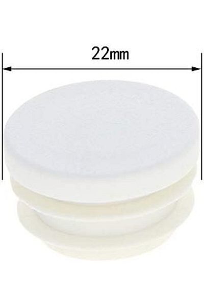 Generic Heyiarbeit 20Pcs Plastic Plug 22mm Outer Diameter End Caps Tube Inserts Round Furniture Table Chair
