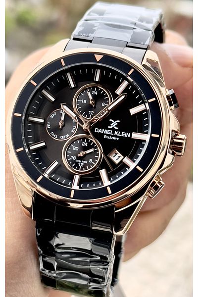 Daniel Klein Premium Men's Wristwatch 3 Atm Waterproof Stainless Steel Band