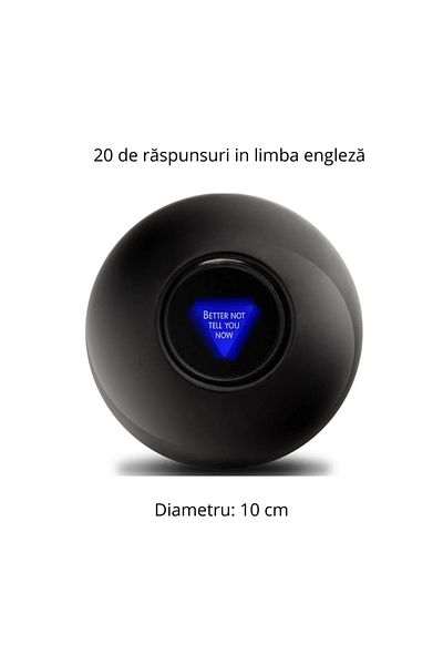 OEM Truth ball, 10CM, black and white, 20 answers in English