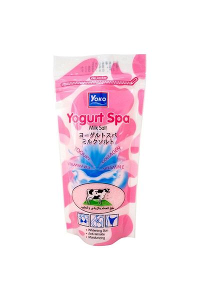 YOKO Yogurt Spa 300gm Milk Salt (00440) --- يوكو ملح الحليب 300جرام بالزبادي والحليب