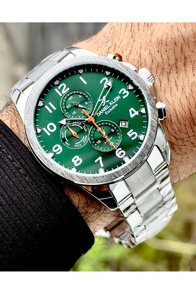 Daniel Klein Premium Men's Wristwatch 3 Atm Waterproof Stainless Steel Band