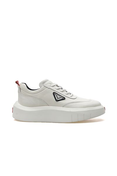 YAŞAR KAŞLI Yaşar Kaşlı Men's Genuine Leather Sneaker Casual Shoes (40-44) 24Y Ykö-19551 m White