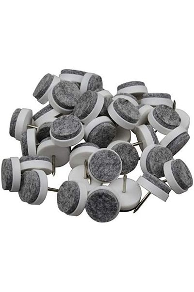 Generic Gutapo 40pcs Round Heavy Duty Nail-on Felt Pad for Furniture Chair Table Leg Feet Floor Protectors S